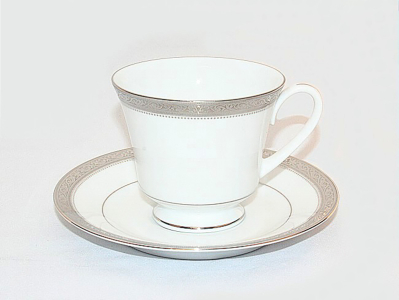 Noritake Signature Platinum Tea Cup & Saucer 230ml