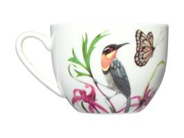 Maxwell & Williams Eloise Short Lyric Cup & Saucer 240ml Spinebill Honeyeater Gift Boxed