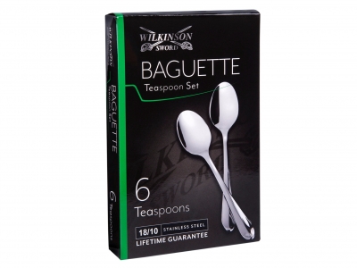 Wilkinson Sword Baguette 6pc TeaSpoon Set Gift Boxed