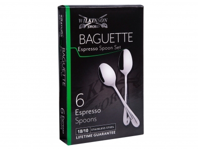 Wilkinson Sword Baguette 6pc Espresso Set Gift Boxed