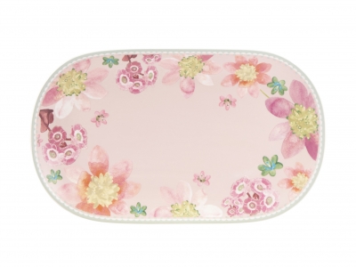 Maxwell & Williams Primula Oval Platter 37x23cm Pink Gift Boxed
