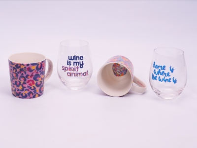 MW Kasey Rainbow Wild at Heart Mug & Glass Bundle Set 3