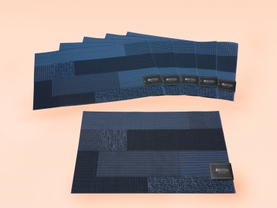 Maxwell & Williams Placemat Block Navy Bundle of 6