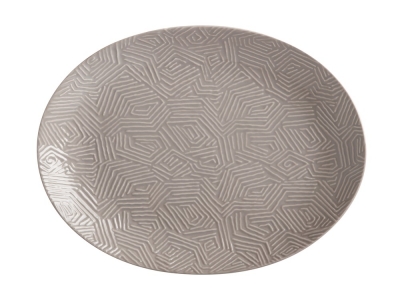Maxwell & Williams Dune Oval Platter Taupe  36x27cm