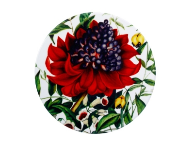 Maxwell & Williams Royal Botanic Gardens Euphemia Henderson Round Coaster Waratah 9.5cm