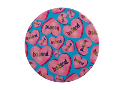 Maxwell & Williams Kasey Rainbow Be Kind Ceramic Coaster Hearts 10cm 