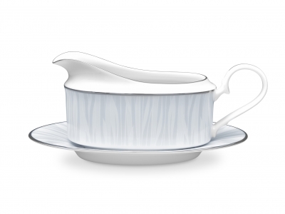 Noritake Glacier Gravy Boat With Saucer 500ml