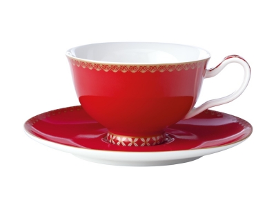 Maxwell & Williams Teas & C'S Teas & C's Classic Foot Cup & Saucer 200ML Cherry R  200ml