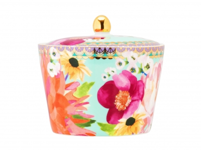 Maxwell & Williams Teas & C's Dahlia Daze Sugar Bowl Sky Gift Boxed