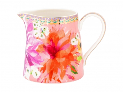 Maxwell & Williams Teas & C's Dahlia Daze Creamer 230ML Pink Gift Boxed