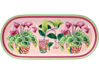 Maxwell & Williams Gabby Malpas Jardin Platter 25x11.5cm Cyclamen Gift Boxed