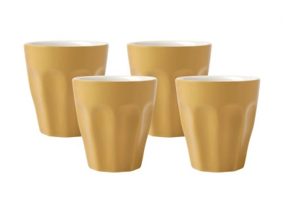 Maxwell & Williams Blend Sala Espresso Cup 100ML Set of 4 Mustard Gift Boxed