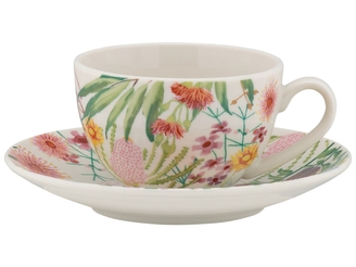 Maxwell & Williams Royal Botanic Gardens Native Blooms Coupe Demi Cup & Saucer 100ML