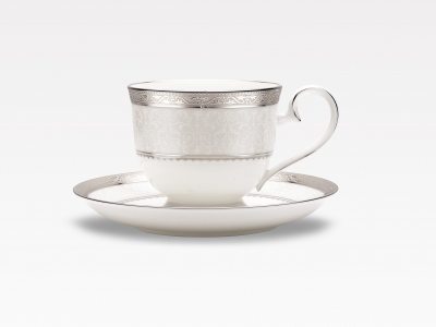 Noritake Odessa Platinum Tea Cup & Saucer 230ml