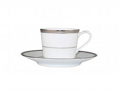 Noritake Toorak Platinum AD Coffee Cup & Saucer 100ml