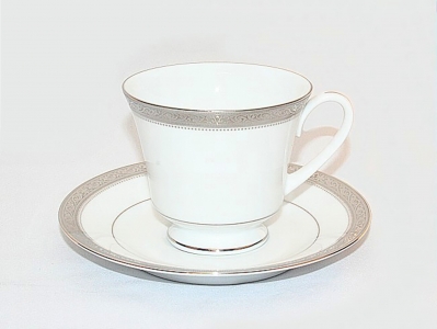 Noritake Signature Platinum Tea Cup & Saucer 230ml