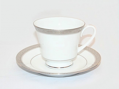 Noritake Signature Platinum Tea Cup & Saucer 230ml