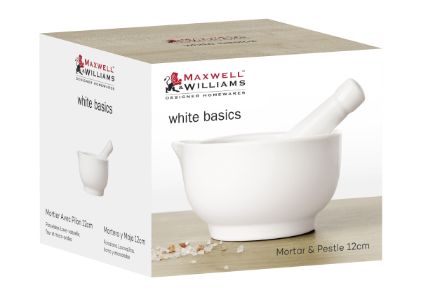Maxwell & Williams White Basics Mortar & Pestle  12cm