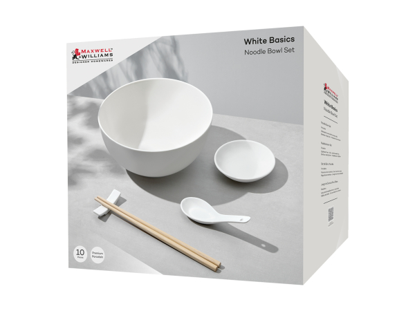 Maxwell & Williams White Basics Noodle Bowl Set 10pc Gift Boxed