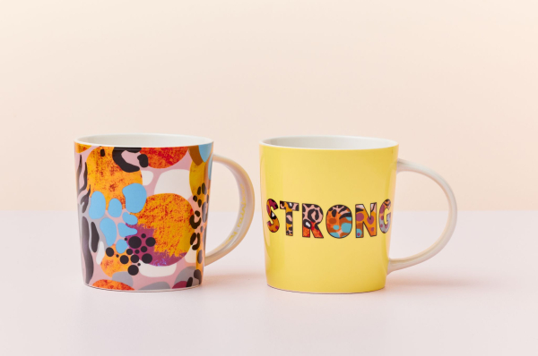 Maxwell & Williams Kasey Rainbow Be Fierce Mug Set of 2 380ML Strong Gift Boxed