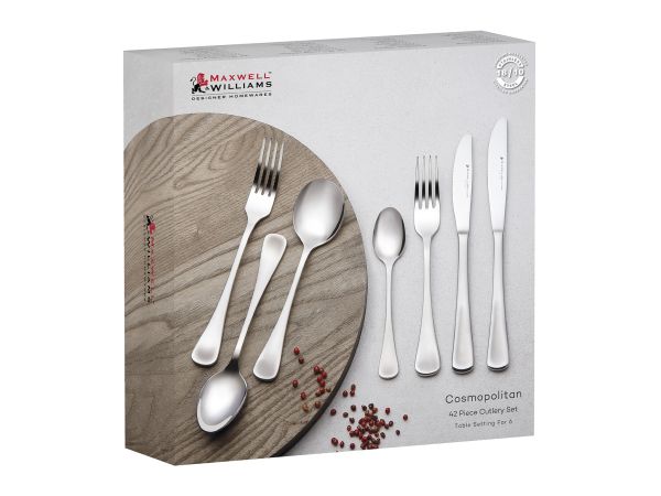 Maxwell & Williams Cosmopolitan Cutlery Set 42pce