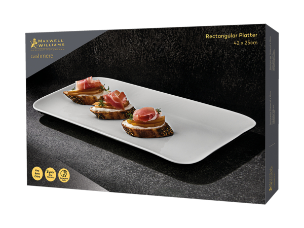 Maxwell & Williams Cashmere Rectangular Platter 42x25cm GB