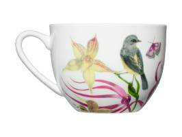 Maxwell & Williams Eloise Short Lyric Cup & Saucer 240ml Yellow Robin Gift Boxed