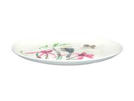 Maxwell & Williams Eloise Short Lyric Coupe Plate 20cm Spinebill Honeyeater Gift Boxed
